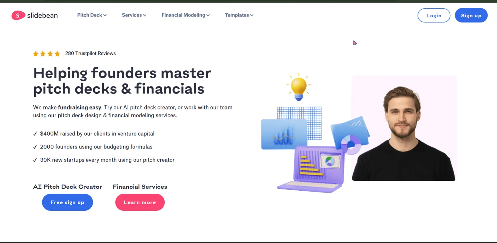 slidebean website