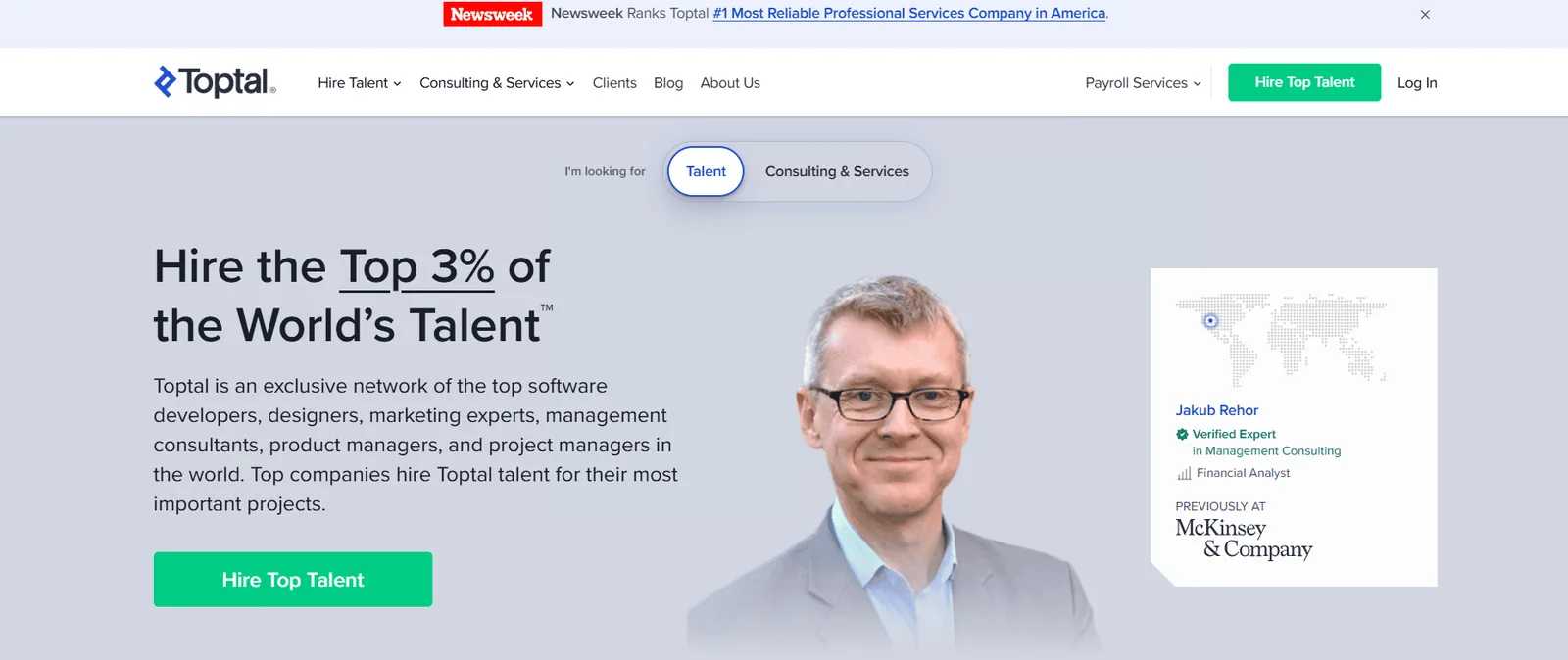 Toptal startup consultants